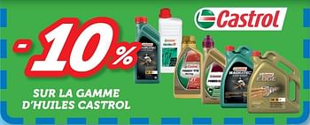 Promoties -10% sur la gamme d`huiles castrol - Castrol - Geldig van 27/11/2016 tot 01/01/2017 bij Auto 5