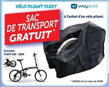Promotions Vélo pliant flexy 165 - Wayscrall - Valide de 27/11/2016 à 01/01/2017 chez Auto 5
