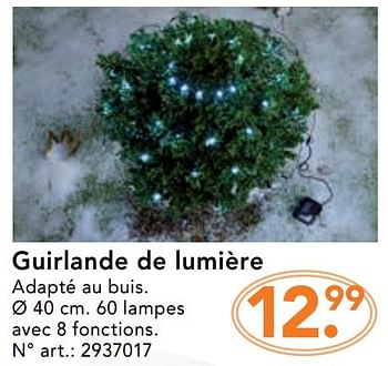 Promotions Guirlande de lumière - Produit maison - Blokker - Valide de 28/11/2016 à 31/12/2016 chez Blokker
