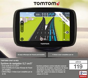 Promotions Tomtom système de navigation 12,7 cm-5 - TomTom - Valide de 30/11/2016 à 06/12/2016 chez Aldi