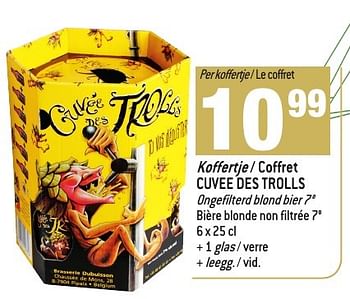Promotions Koffertje - coffret cuvee des trolls - Cuvée des Trolls - Valide de 30/11/2016 à 03/01/2017 chez Match