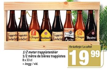 Promotions 1-2 meter trappistenbier 1-2 mètre de bières trappistes - Produit maison - Match - Valide de 30/11/2016 à 03/01/2017 chez Match
