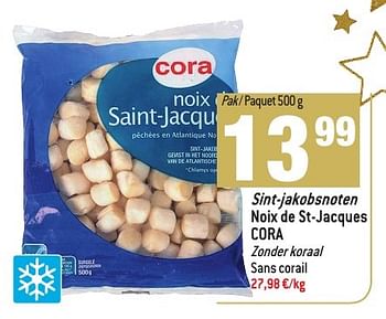 Promoties Sint-jakobsnoten noix de st-jacques cora - Cora - Geldig van 30/11/2016 tot 03/01/2017 bij Match