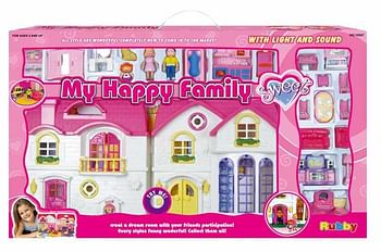 Promotions My Happy Family poppenhuis - Sans Marque - Valide de 22/10/2016 à 07/12/2016 chez ToyChamp