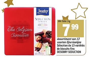 Promoties De biscuits fins desobry seduction - Desobry - Geldig van 30/11/2016 tot 03/01/2017 bij Match
