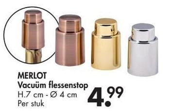 Promoties Merlot vacuum flessenstop - Huismerk - Casa - Geldig van 28/11/2016 tot 01/01/2017 bij Casa