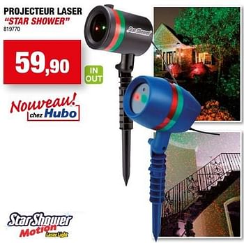 Promotions Projecteur laser star shower - Starshower - Valide de 30/11/2016 à 11/12/2016 chez Hubo