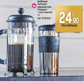 Promoties Koffieset - Huismerk - Carrefour  - Geldig van 30/11/2016 tot 24/12/2016 bij Carrefour