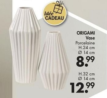 Promoties Origami vase - Huismerk - Casa - Geldig van 28/11/2016 tot 01/01/2017 bij Casa
