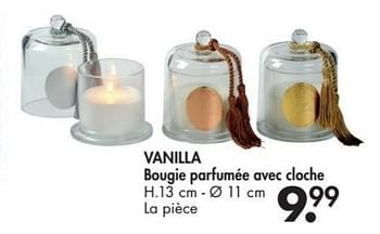 Promotions Vanilla bougie parfumée avec cloche - Produit maison - Casa - Valide de 28/11/2016 à 01/01/2017 chez Casa