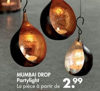 Promoties Mumbai drop partylight - Huismerk - Casa - Geldig van 28/11/2016 tot 01/01/2017 bij Casa