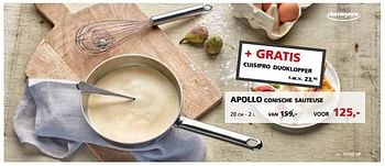 Promoties Apollo conische sauteuse - Demeyere - Geldig van 02/12/2016 tot 31/12/2016 bij ShopWillems