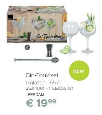 Promoties Gin-tonicset - Leerdam - Geldig van 02/12/2016 tot 31/12/2016 bij ShopWillems