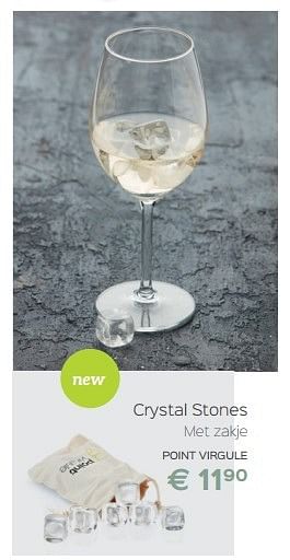 Promoties Crystal stones - Point-Virgule - Geldig van 02/12/2016 tot 31/12/2016 bij ShopWillems