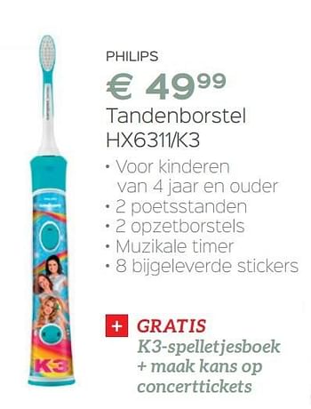 Gang Verwijdering humor Philips Philips tandenborstel hx6311-k3 - Promotie bij Selexion
