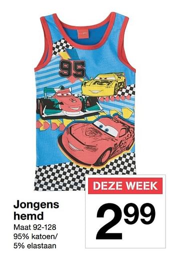 Promoties Jongens hemd - Huismerk - Zeeman  - Geldig van 17/12/2016 tot 23/12/2016 bij Zeeman
