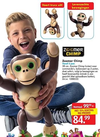 Promoties Zoomer chimp - Zoomer - Geldig van 10/12/2016 tot 24/12/2016 bij Bart Smit