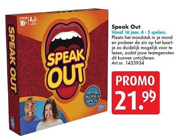 Promoties Speak out - Hasbro - Geldig van 10/12/2016 tot 24/12/2016 bij Bart Smit