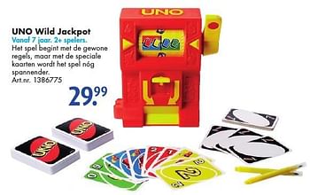 Promoties Uno wild jackpot - Mattel - Geldig van 10/12/2016 tot 24/12/2016 bij Bart Smit