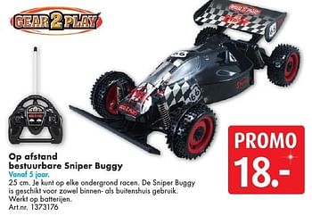 Promoties Op afstand bestuurbare sniper buggy - Gear2Play - Geldig van 10/12/2016 tot 24/12/2016 bij Bart Smit