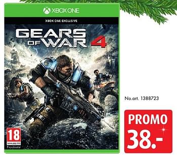 Promotions Xbox one gears of war 4 - Bethesda Game Studios - Valide de 10/12/2016 à 24/12/2016 chez Bart Smit