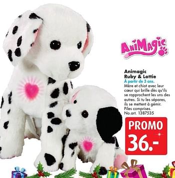 Promotions Animagic ruby + lottie - AniMagic - Valide de 10/12/2016 à 24/12/2016 chez Bart Smit