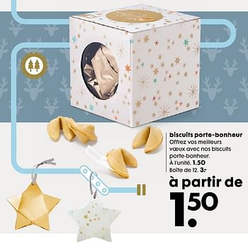 Promotions Biscuits porte-bonheur - Produit maison - Hema - Valide de 07/12/2016 à 31/12/2016 chez Hema