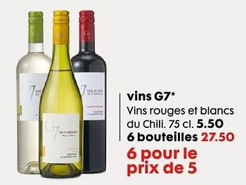 Promotions Vins g7 - Vins blancs - Valide de 07/12/2016 à 31/12/2016 chez Hema