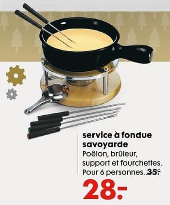 Promotions Service à fondue savoyarde - Produit maison - Hema - Valide de 07/12/2016 à 31/12/2016 chez Hema