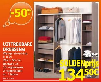 Promoties Uittrekbare dressing - Huismerk - BricoPlanit - Geldig van 03/01/2017 tot 23/01/2017 bij BricoPlanit