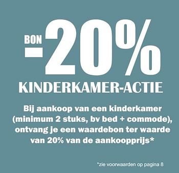 Promoties Bon -20% kinderkamer-actie - Huismerk - Multi Bazar - Geldig van 02/01/2017 tot 31/01/2017 bij Multi Bazar