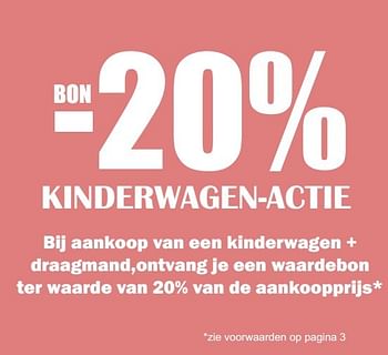 Promoties Bon -20% kinderwagen-actie - Huismerk - Multi Bazar - Geldig van 02/01/2017 tot 31/01/2017 bij Multi Bazar