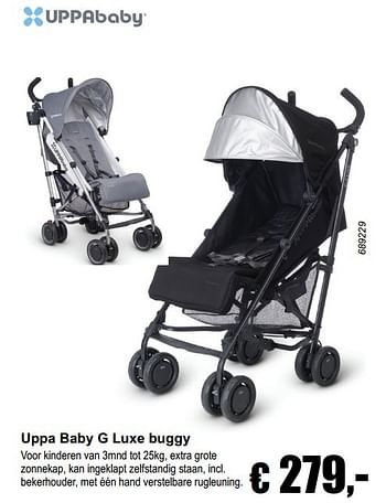 Promoties Uppa baby g luxe buggy - Uppababy - Geldig van 02/01/2017 tot 31/01/2017 bij Multi Bazar
