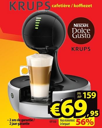 Promoties Krups cafetière - koffiezet kp350 - Krups - Geldig van 02/01/2017 tot 31/01/2017 bij ElectroStock