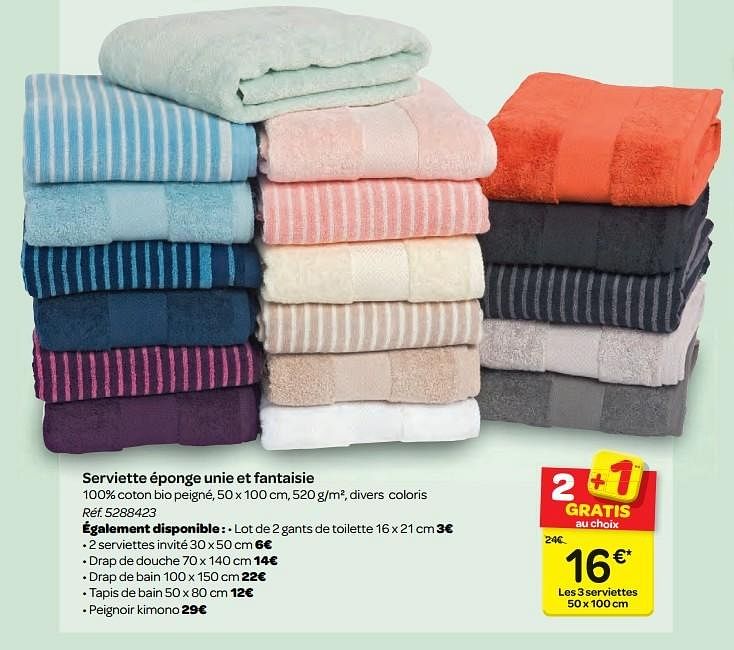 Peignoir coton bio online carrefour