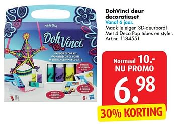 Promoties Dohvinci deur decoratieset - Hasbro - Geldig van 03/01/2017 tot 31/01/2017 bij Bart Smit