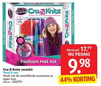 Promoties Cra-z-knits mutskit - Cra-Z-Knitz  - Geldig van 03/01/2017 tot 31/01/2017 bij Bart Smit