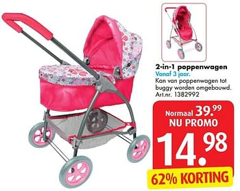 Promoties 2-in-1 poppenwagen - Baby Born - Geldig van 03/01/2017 tot 31/01/2017 bij Bart Smit