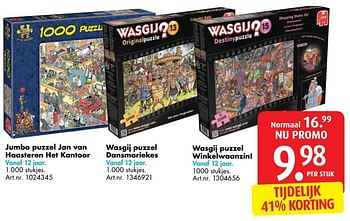 Promoties Wasgij puzzel winkelwaanzin! - Jumbo - Geldig van 03/01/2017 tot 31/01/2017 bij Bart Smit