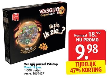 Promoties Wasgij puzzel pitstop - Jumbo - Geldig van 03/01/2017 tot 31/01/2017 bij Bart Smit