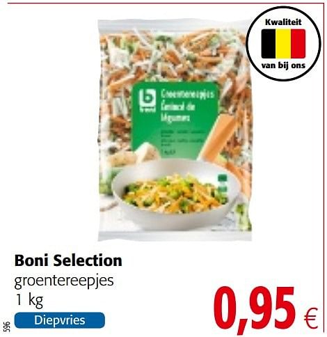 Colruyt Promotie: Boni Selection Groentereepjes - Boni (Diepvries ...