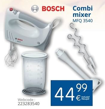 Promoties Bosch combi mixer mfq 3540 - Bosch - Geldig van 03/01/2017 tot 15/01/2017 bij Eldi