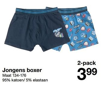Promoties Jongens boxer - Huismerk - Zeeman  - Geldig van 07/01/2017 tot 13/01/2017 bij Zeeman