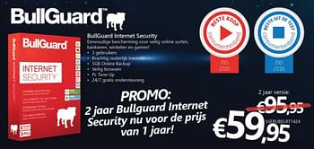 Promoties Bullguard internet security - Bullguard - Geldig van 19/12/2016 tot 23/01/2017 bij Compudeals