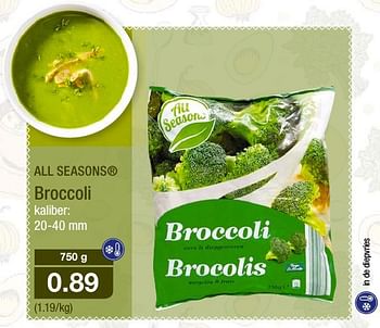 All Seasons Broccoli Promotie Bij Aldi