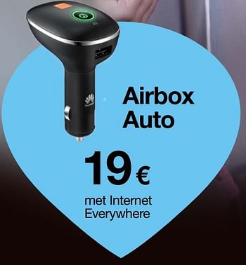 Promoties Airbox auto - Huawei - Geldig van 16/01/2017 tot 31/01/2017 bij Orange