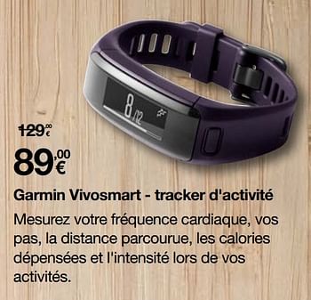 Promotions Garmin vivosmart - tracker d`activité - Garmin - Valide de 16/01/2017 à 31/01/2017 chez Orange
