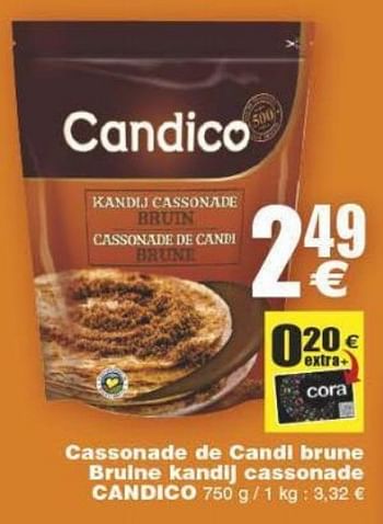 CANDICO cassonade brune 750g