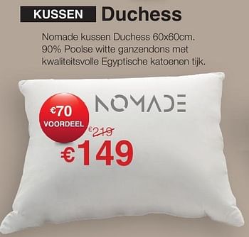 Promoties Kussen duchess - Huismerk - Sleepworld - Geldig van 01/01/2017 tot 01/02/2017 bij Sleepworld