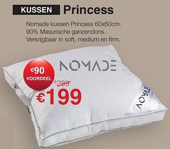 Promoties Kussen princess - Huismerk - Sleepworld - Geldig van 01/01/2017 tot 01/02/2017 bij Sleepworld